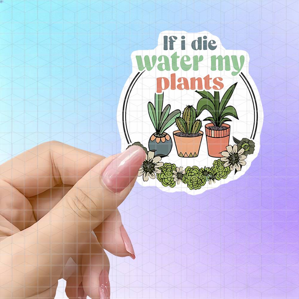 Plant Parent Free - Topfpflanzen, Blumenkranz, Vinyl-Aufkleber für Pflanzenliebhaber, mattes