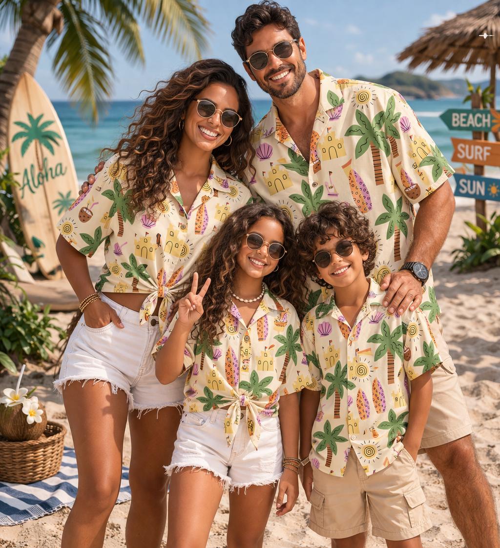 Hawaiianisches Kinderhemd mit  – Plant Parent Free Bewertung und Preis